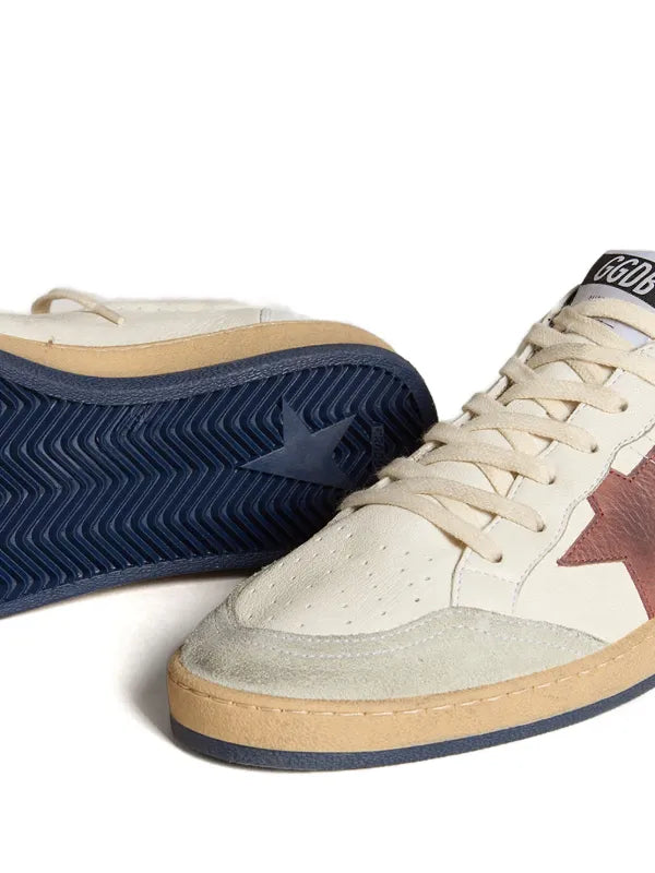 Golden Goose tenis Ball Star Blanco estrella vino