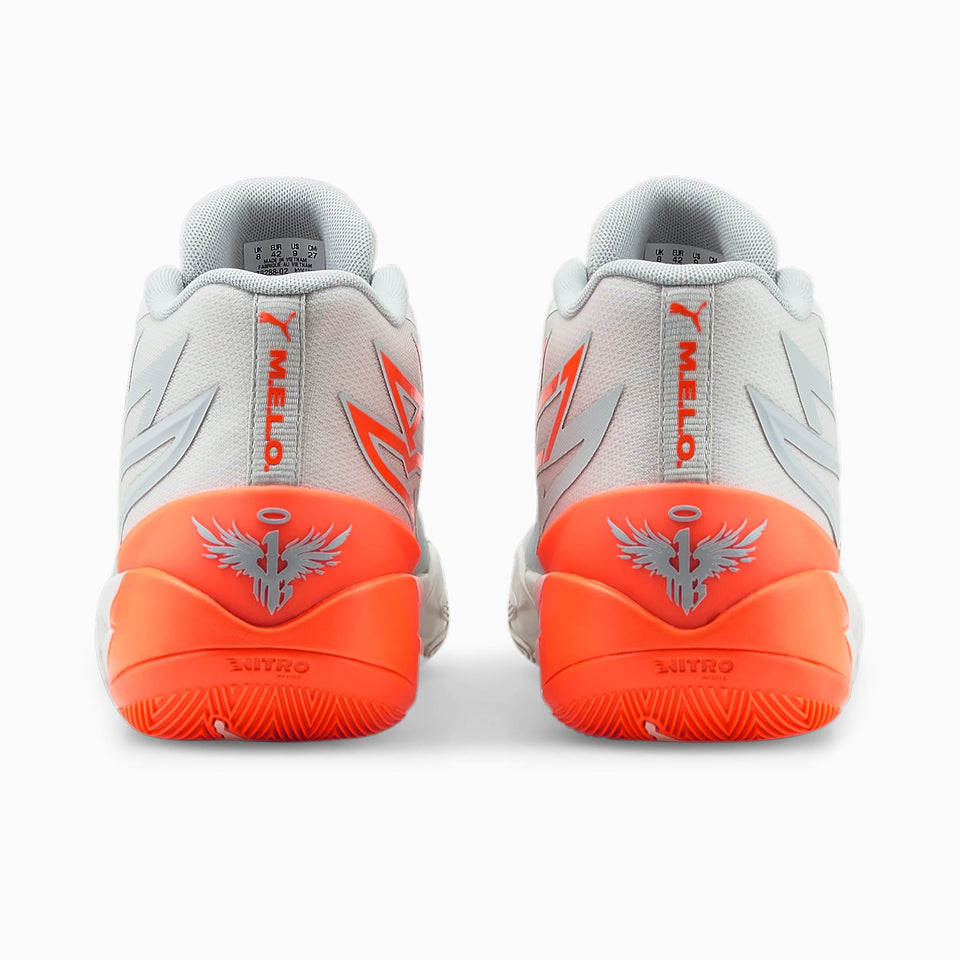 PUMA MB.02 Gorangé Basketballschuhe Gris Naranja