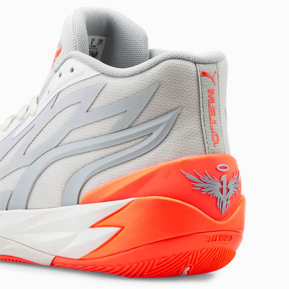 PUMA MB.02 Gorangé Basketballschuhe Gris Naranja