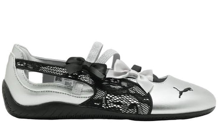 PUMA SPEEDCAT BALLET LACES SILVER BLACK