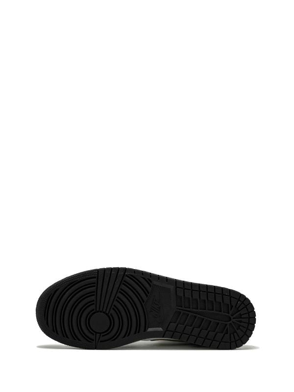 N373O Jordan 1 Mid Patent en negro, blanco y dorado - Calzado de mujer y hombre