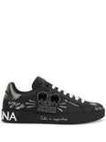 Dolce & Gabbana tenis con parche del logo negro - Calzado de mujer y hombre