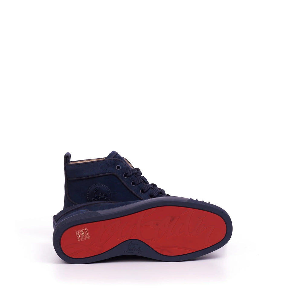 (G5) Christian Louboutin Lou Spikes Azul Marino - Calzado de mujer y hombre