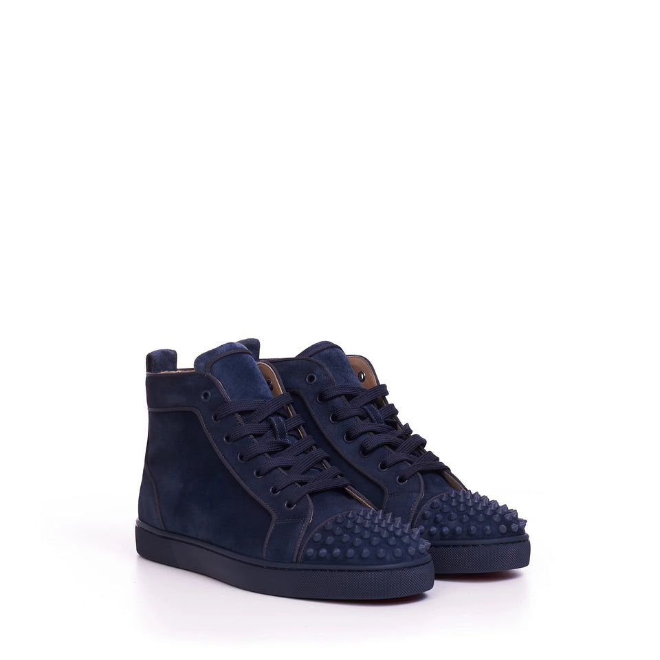(G5) Christian Louboutin Lou Spikes Azul Marino - Calzado de mujer y hombre