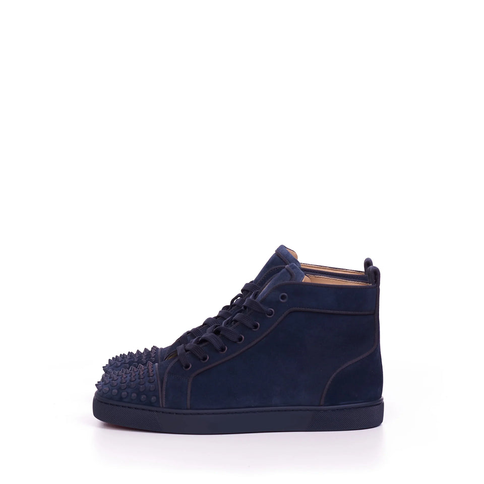 (G5) Christian Louboutin Lou Spikes Azul Marino - Calzado de mujer y hombre