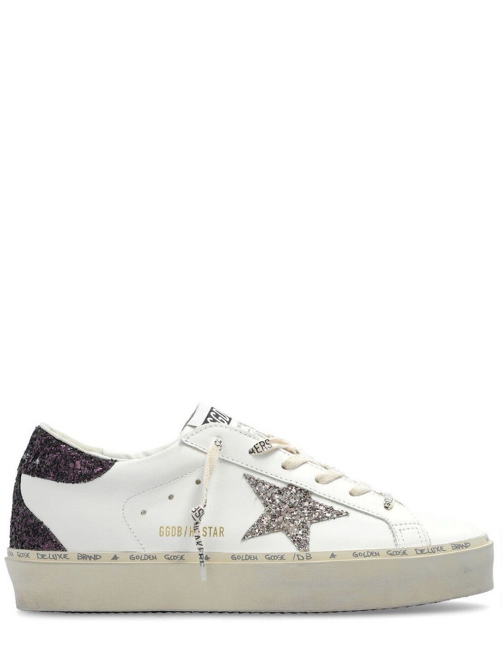 Golden Goose Hi Star Sneaker White, Purple NIB Auth