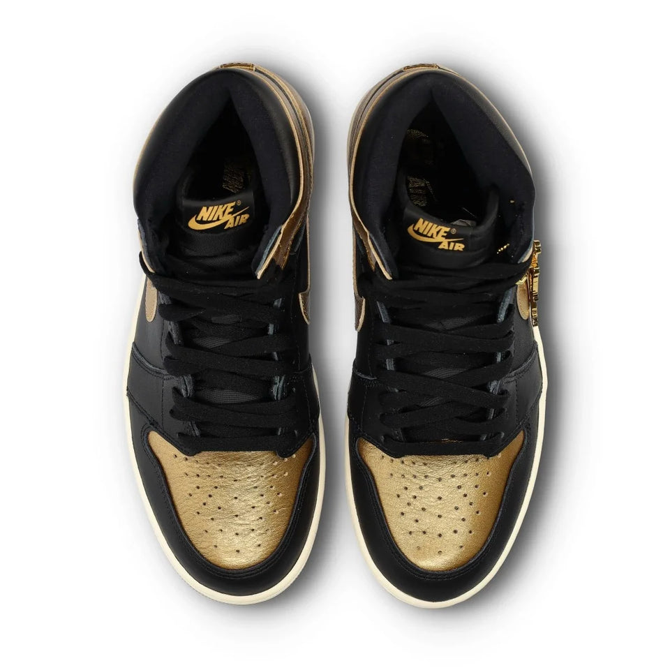 TENIS JORDAN AIR JORDAN 1 RETRO HIGH OG BLACK AND GOLD - Calzado de mujer y hombre