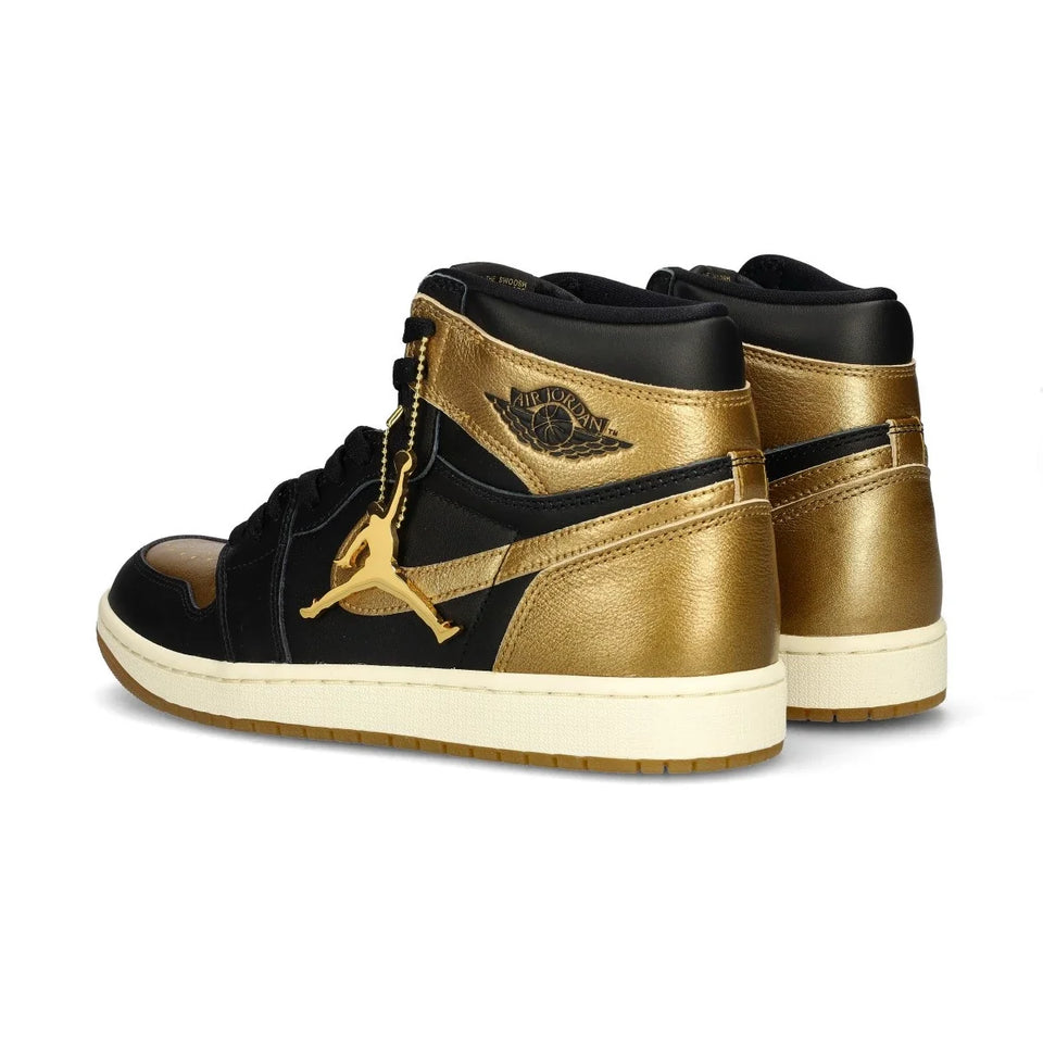 TENIS JORDAN AIR JORDAN 1 RETRO HIGH OG BLACK AND GOLD - Calzado de mujer y hombre