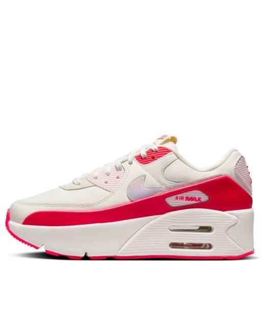 Nike Women's Red (Wmns) Air Max 90 Lv8 'Sail Siren' rosa Valentin - Calzado de mujer y hombre