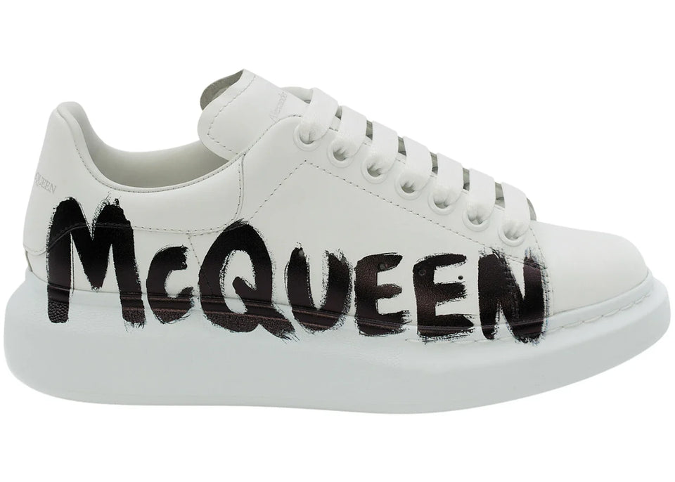 (G5) Alexander Mcqueen Blanco Negro GRAFFITI - Calzado de mujer y hombre