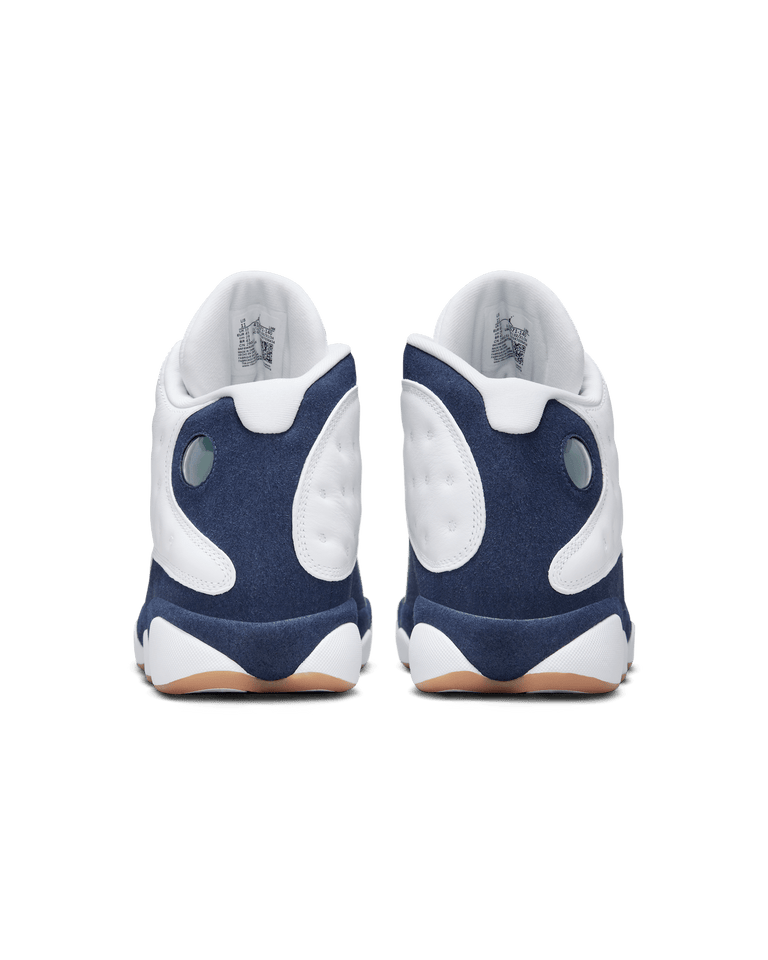 Air Jordan 13 White and Midnight Navy blanco azul marino