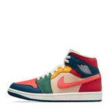 Tenis Air Jordan 1 Mid Se Multicolor