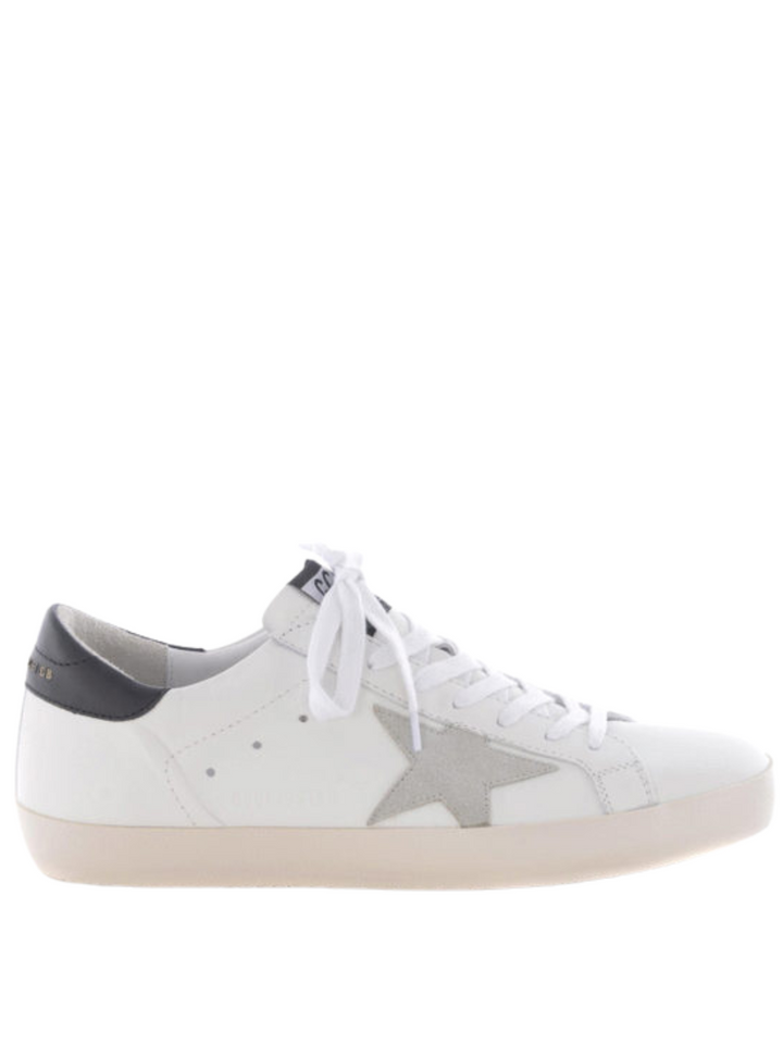 Tenis Casual Golden Goose Superstar Blanco Gris Talon negro