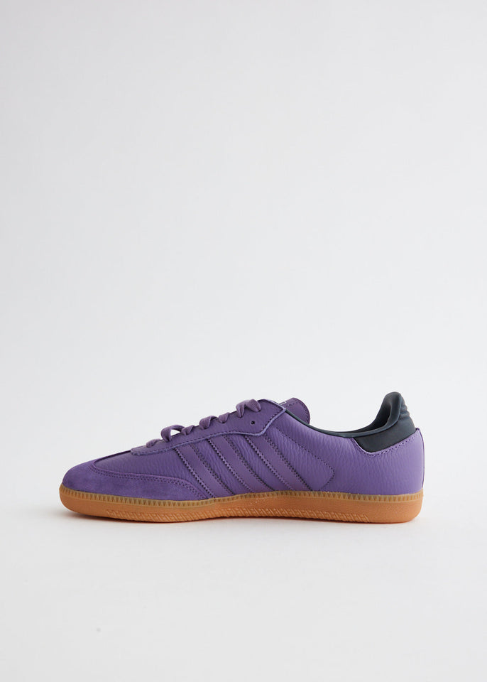 Adidas Samba Y Zapatillas Con Cordones Morado Negro