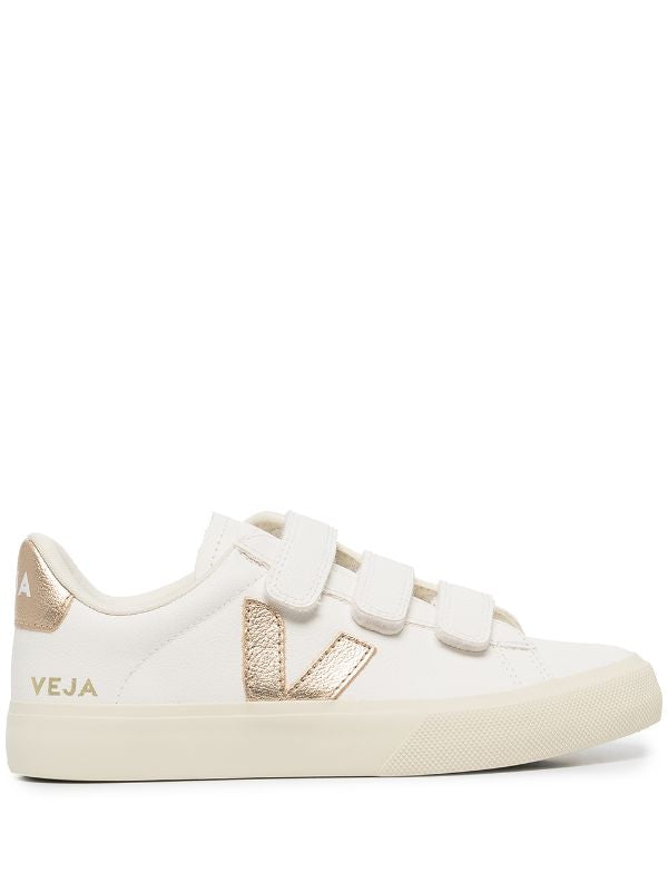VEJA Recife low-top sneakers blanco oro rosado