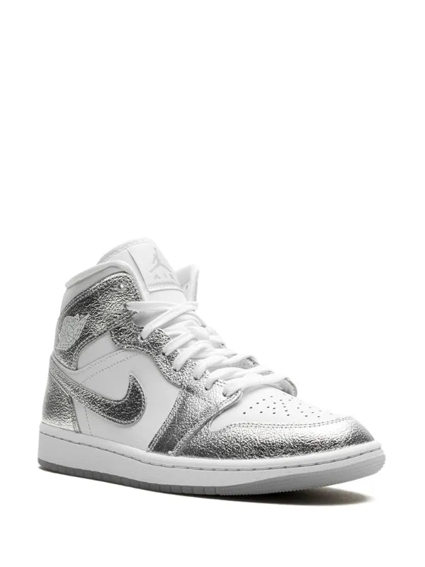 Jordan tenis Air Jordan 1 Mid SE Metallic Silver - Calzado de mujer y hombre