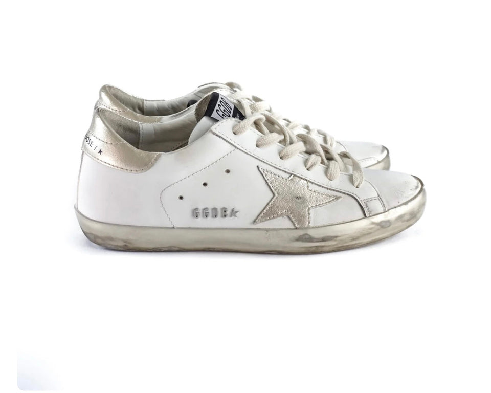 Golden Goose Wmns Superstar 'White Gold'