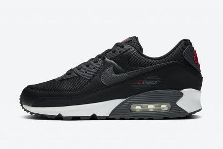 N370 NIKE AIR MAX 90 NIKE NEGRO ROJO - Calzado de mujer y hombre