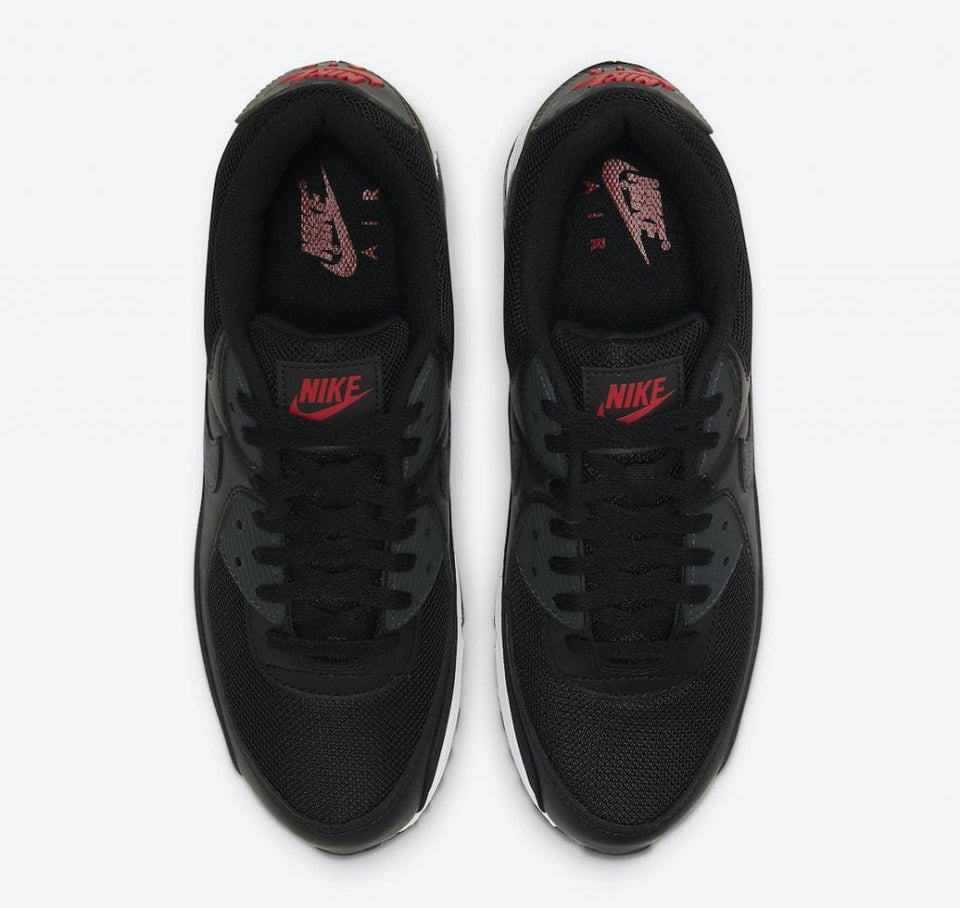 N370 NIKE AIR MAX 90 NIKE NEGRO ROJO - Calzado de mujer y hombre