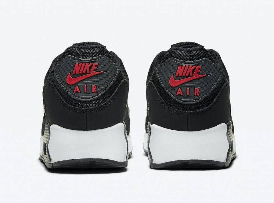 N370 NIKE AIR MAX 90 NIKE NEGRO ROJO - Calzado de mujer y hombre