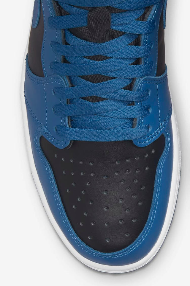 N370O Jordan 1 retro marina blue tenis de moda sneakers en piel - Calzado de mujer y hombre