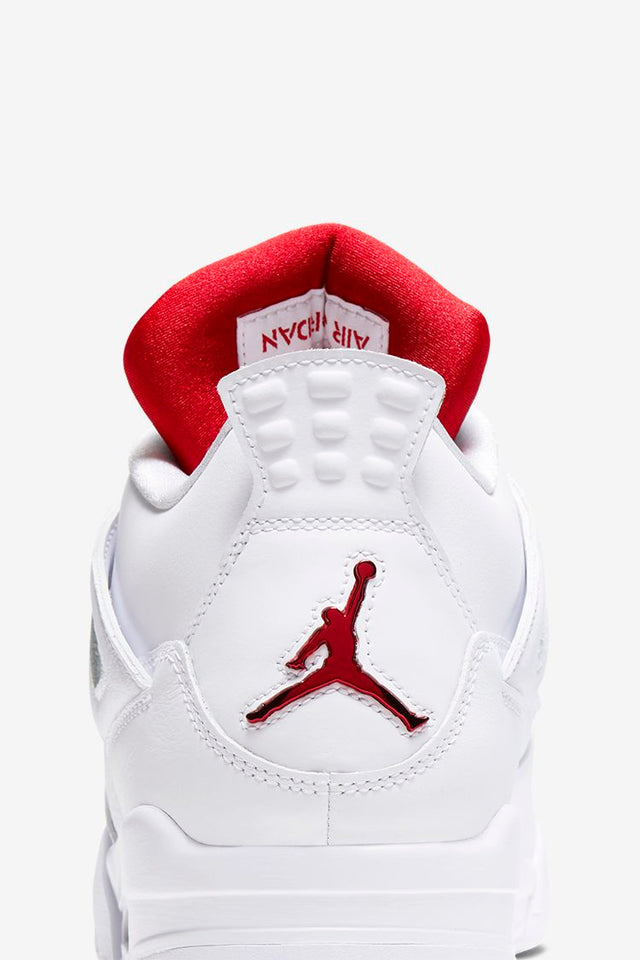 N372O air jordan retro 4 blanco rojo red metallic - Calzado de mujer y hombre