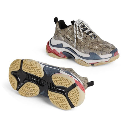 N372O BALENCIAGA Gucci x Balenciaga The Hacker Project Triple S Beige (W) - Calzado de mujer y hombre