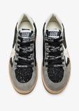 Golden Goose tenis Ball Star glitter negro