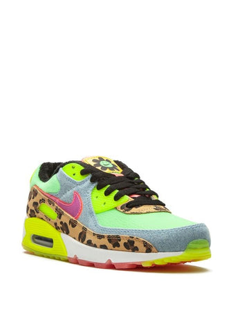 N370O Tenis bajos Air Max 90 LX Denim Leopard Print - Calzado de mujer y hombre