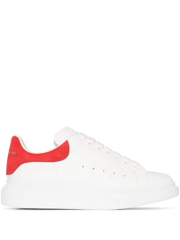 N370O Alexander McQueen tenis bajos Oversized Blanco Rojo - Calzado de mujer y hombre