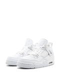 N372O (G5) air jordan retro 4 blanco metallic plata pure money - Calzado de mujer y hombre