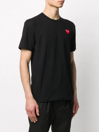 N372O COMME DES GARÇONS PLAYS Camiseta Heart de algodón con logo - Calzado de mujer y hombre