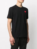 N372O COMME DES GARÇONS PLAYS Camiseta Heart de algodón con logo - Calzado de mujer y hombre