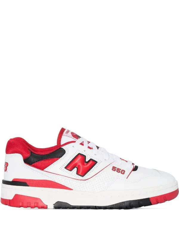 N372O New Balance tenis bajos 550 blanco rojo - Calzado de mujer y hombre