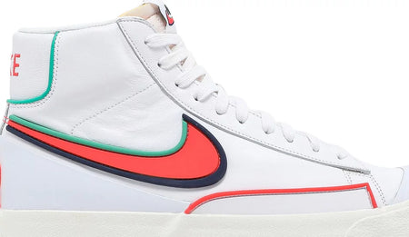 N372O Nike Blazer mid blanco rojo - Calzado de mujer y hombre