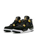 (G5) Jordan tenis Air Jordan 4 Retro Royalty negro suela blanca - Calzado de mujer y hombre
