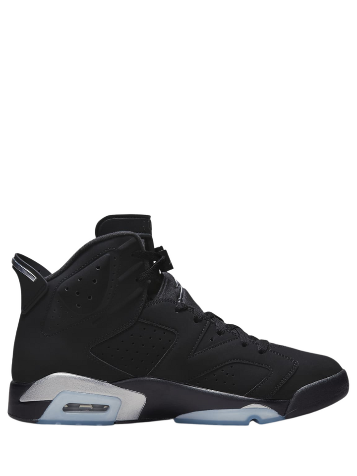 Jordan 6 Negro/Plata metalizado