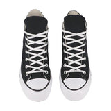 N373O CONVERSE 560845C LONA NEGRO DOBLE PLATAFORMA Chuck Taylor en Plataforma de Lona - Calzado de mujer y hombre