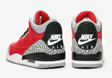 N370O jordan retro 3 Rojo Pasión Cement Grey Negro - Calzado de mujer y hombre