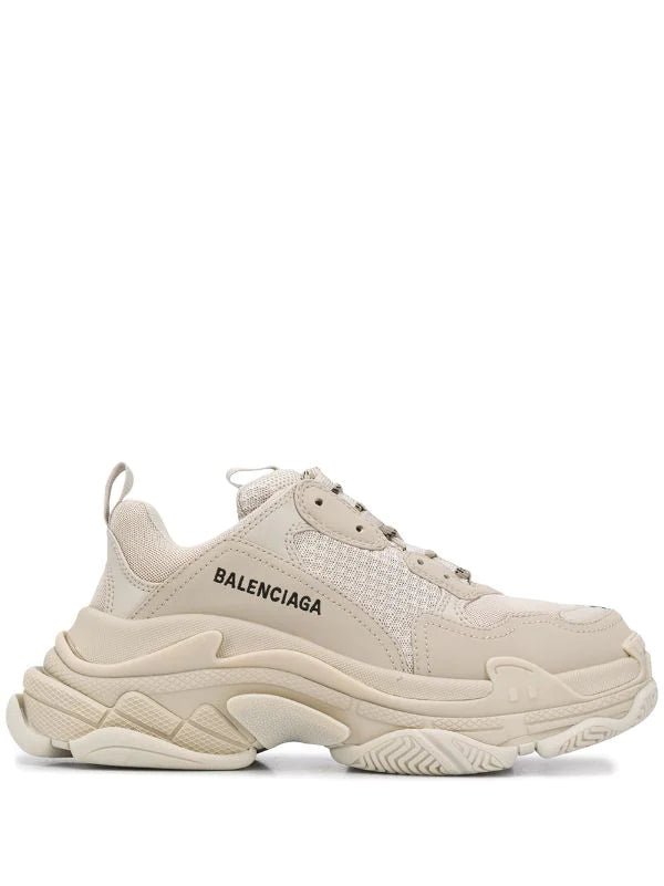 N372O Balenciaga tenis Triple S BEIGE suela normal - Calzado de mujer y hombre