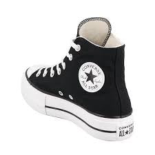 N373O CONVERSE 560845C LONA NEGRO DOBLE PLATAFORMA Chuck Taylor en Plataforma de Lona - Calzado de mujer y hombre