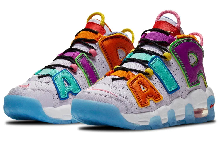 N370O NIKE AIR MORE UPTEMPO GS Blanco Colores - Calzado de mujer y hombre