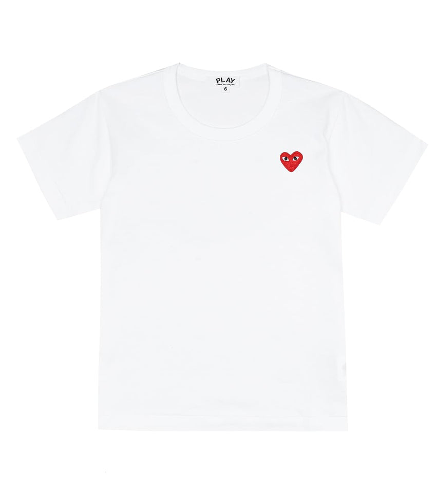 COMME DES GARÇONS PLAYS Camiseta Heart de algodón con logo