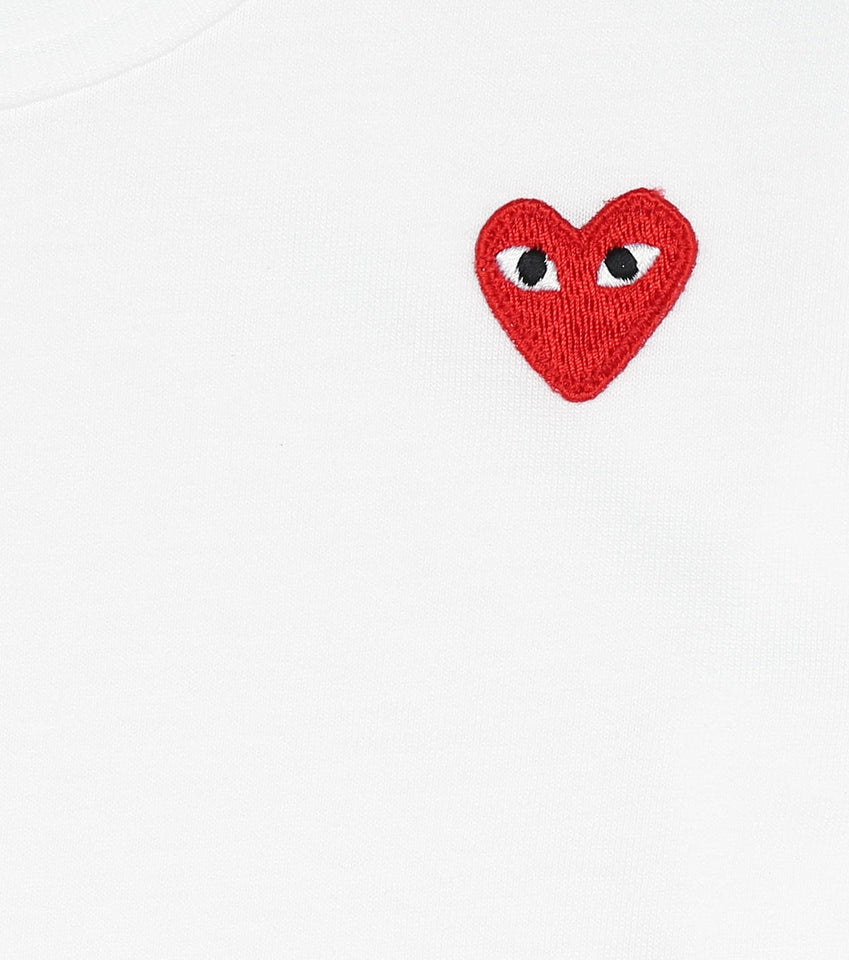 COMME DES GARÇONS PLAYS Camiseta Heart de algodón con logo