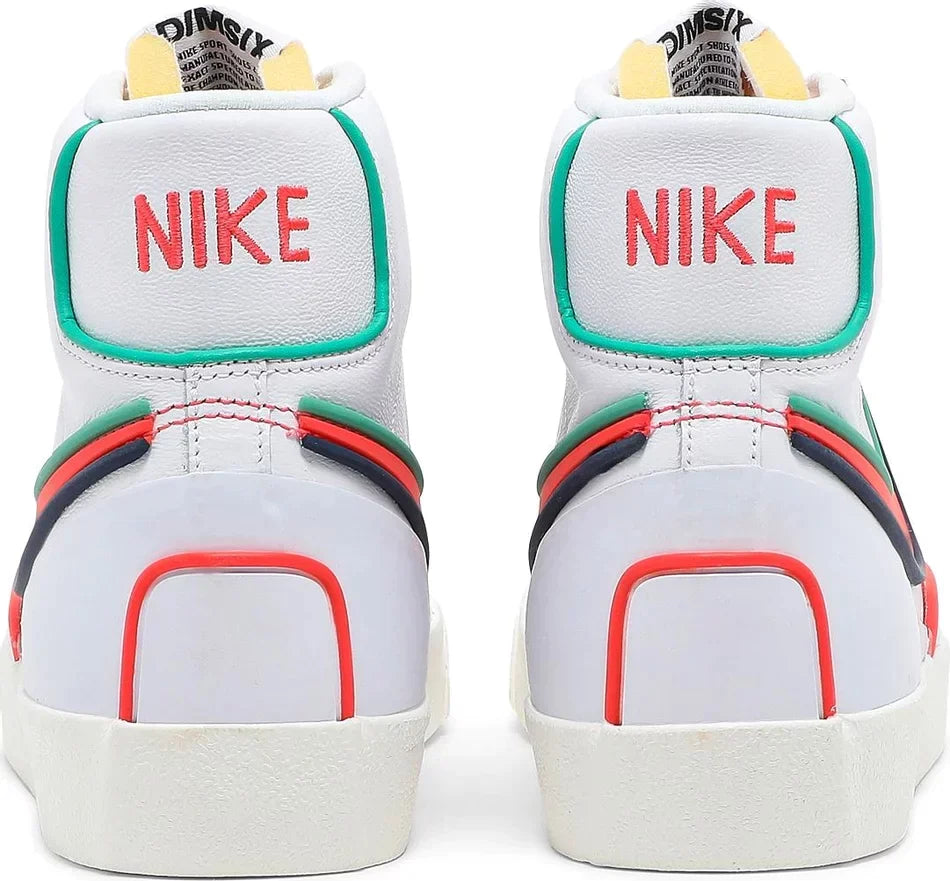 N372O Nike Blazer mid blanco rojo - Calzado de mujer y hombre