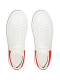 N370O Alexander McQueen tenis bajos Oversized Blanco Rojo - Calzado de mujer y hombre