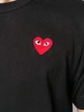 N372O COMME DES GARÇONS PLAYS Camiseta Heart de algodón con logo - Calzado de mujer y hombre