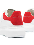 N370O Alexander McQueen tenis bajos Oversized Blanco Rojo - Calzado de mujer y hombre