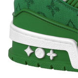 N372O TENIS LV TRAINER DENIM VERDE LOUIS VUITTON - Calzado de mujer y hombre