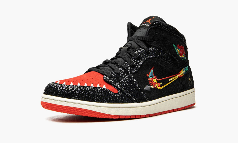 N370O Air Jordan 1 Mid SE Dia De Muertos"Siempre Familia" día de muertos - Calzado de mujer y hombre